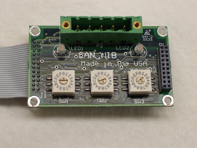 The CANNIB is an ARM7 based module that allows the user to add CANopen or DeviceNet to their own product or to do development.