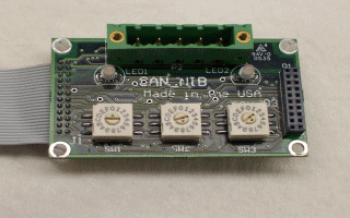 The CANNIB is an ARM7 based module that allows the user to add CANopen or DeviceNet to their own product or to do development.